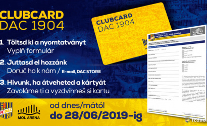 Informácie o predaji DAC CLUBCARD