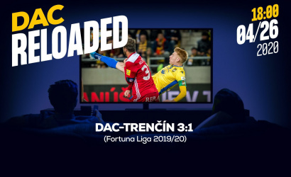 Link na sledovanie zápasu DAC-Trenčín (3:1) z jesene 2019