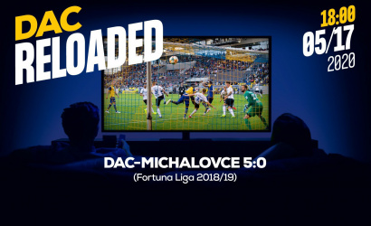 Link na sledovanie zápasu DAC-Michalovce (5:0) z jari 2019