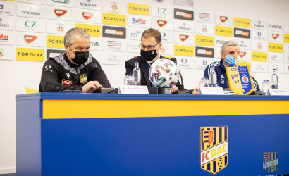 Tlačová konferencia po zápase DAC-Slovan (1:1)