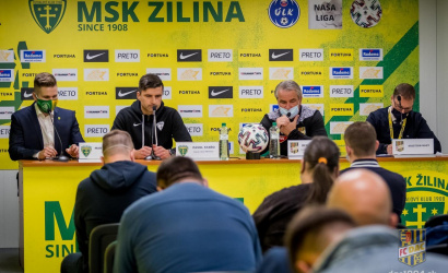  Tlačová konferencia po zápase Žilina-DAC (4:1)