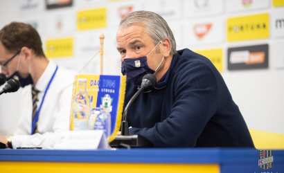  Tlačová konferencia po zápase DAC-Jablonec (5:3)