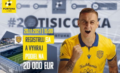  V sobotu polčasová súťaž o 20 tisíc eur!