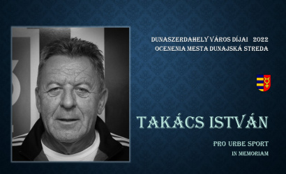 Ocenenie Pro Urbe v oblasti športu udelili pre Mgr. Štefana Takácsa in memoriam 