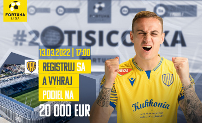 V nedeľu polčasová súťaž o 20 tisíc eur!