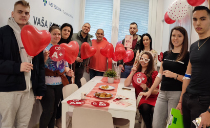 Darcovia krvi v dunajskostredskej nemocnici zažili netradičný Valentín - na transfuziologickom oddelení