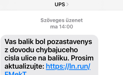 Slovensko zaplavila podvodná SMS-správa od akože UPS