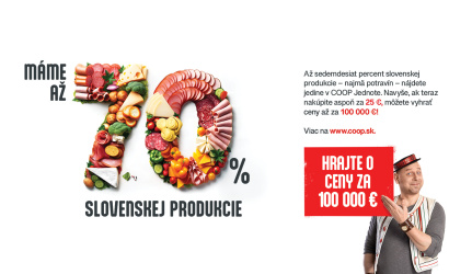 Až 70% slovenskej produkcie v COOP Jednote  