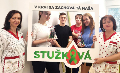 Pred maturitami, po darovaní krvi 