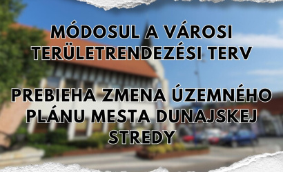 Prebieha zmena územného plánu mesta Dunajskej Stredy