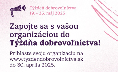 Prihlasovanie organizácií do Týždňa dobrovoľníctva vrcholí