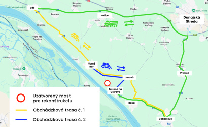 Začína sa rekonštrukcia mosta pri Trstenej na Ostrove, zvýši sa bezpečnosť dopravy