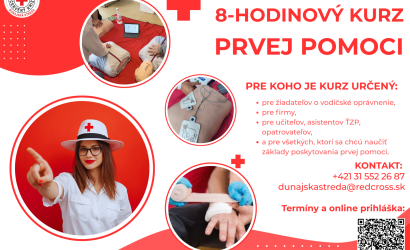 Nový rezervačný systém pre 8-hodinové kurzy prvej pomoci