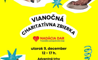 Vianočná charitatívna zbierka pre župnú Nadáciu DAR prinesie pomoc aj radosť