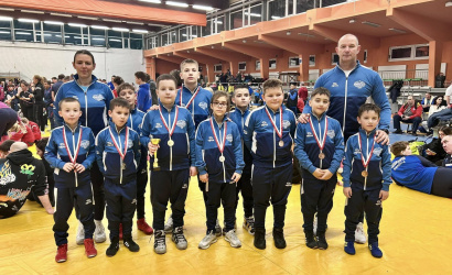 Prvý úspech Gaál Wrestling Teamu v roku 2025: jedna zlatá, dve strieborné a päť bronzových medailí 