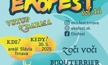 Ekofest 2025 vypukne 30. mája na Slávii v Trnave