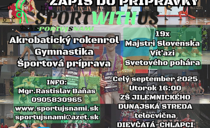 Zápis detí do prípravky Klubu akrobatického rokenrolu Športujsnami DS