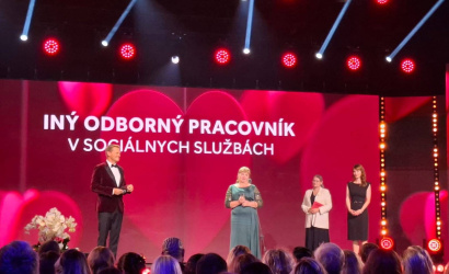 Zamestnankyňa župného zariadenia sociálnych služieb získala prestížne ocenenie Dobré srdce 2025