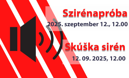 V piatok opäť hlasitá skúška sirén