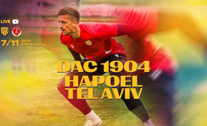 Link na živý prenos z prípravného stretnutia DAC 1904 - Hapoel Tel-Aviv