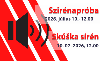 V piatok sa uskutoční hlasitá skúška sirén