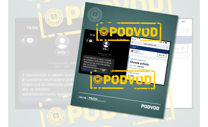Slovensko čelí druhej vlne podvodných sms-správ s fejkovou pokutou od polície