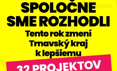 TTSK: Participatívny rozpočet Trnavskej župy pozná víťazov, 32 užitočných projektov sa v tomto roku zrealizuje s podporou 150-tisíc eur
