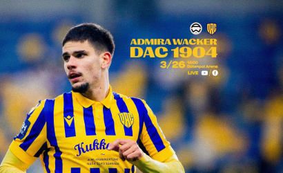 Link na živý prenos z prípravného stretnutia Admira Wacker - DAC 1904