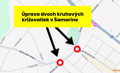 TTSK: Rekonštrukcia križovatiek v Šamoríne