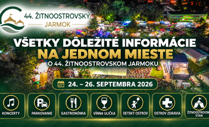 Jarmočný sprievodca: všetky dôležité informácie o 44. Žitnoostrovskom jarmoku