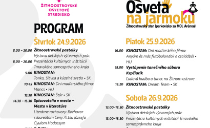 Jarmočné informácie: Žitnoostrovský stan – Osveta na jarmoku