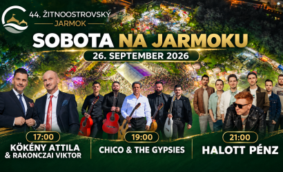 Rodinnými programami a koncertom Halott Pénz sa v sobotu rozlúči 44. Žitnoostrovský jarmok