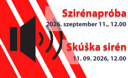 Hlasitá skúška sirén v septembri
