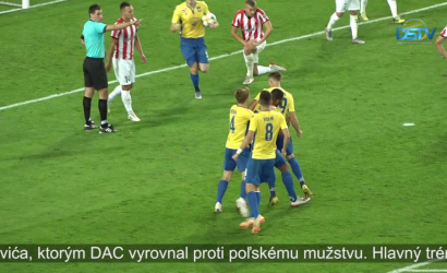 Embedded thumbnail for Na zápase DAC-Cracovia Kraków sa zrodil nerozhodný výsledok