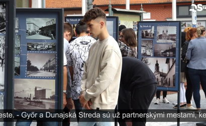 Embedded thumbnail for Na exteriérovej výstave sú k nahliadnutiu fotografie miest Győr a Dunajská Streda