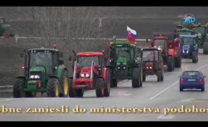 Embedded thumbnail for Demonštračný traktorový konvoj žitnoostrovských farmárov