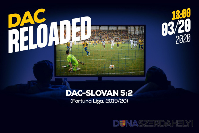Péntektől megnézhető; forrás: dac1904.sk Link na sledovanie zápasu DAC-Slovan (5:2)