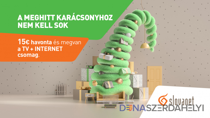 Vybrané internetové programy a ich balíky s televíziou sú v najnovšej akcii Slovanetu na prvých 6 až 9 mesiacov výrazne zvýhodnené. Operátor Slovanet vám prispeje na pekné Vianoce