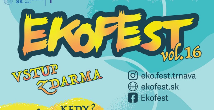 Ekofest 2025 vypukne 30. mája na Slávii v Trnave
