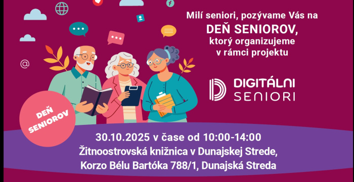 Digitálne dobrodružstvá pre seniorov – aj v Dunajskej Strede