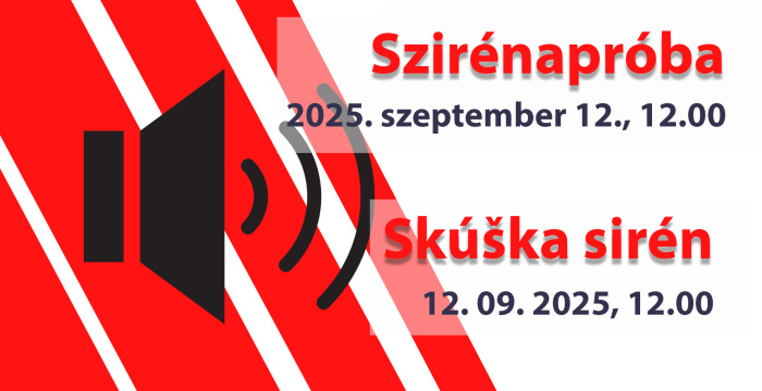 V piatok opäť hlasitá skúška sirén