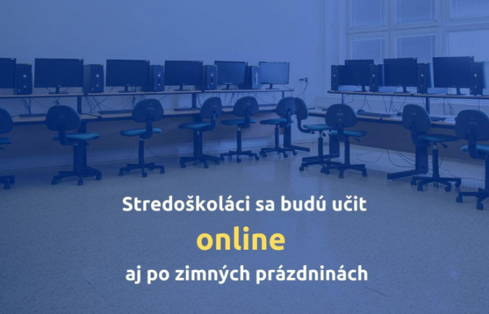 Študenti stredných škôl pokračujú v online vzdelávaní aj po zimných prázdninách