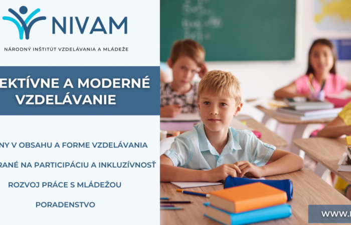 Národný inštitút vzdelávania a mládeže: Spájame sa pre efektívnejšiu podporu moderného vzdelávania