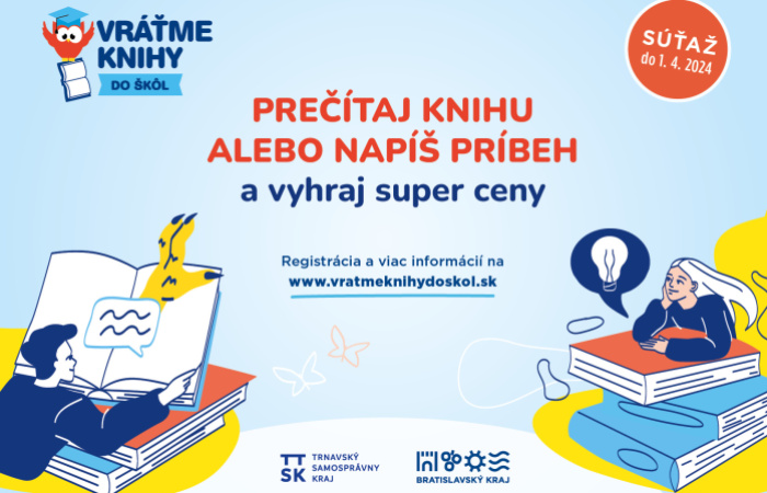TTSK: Odštartovala súťaž Vráťme knihy do škôl, ktorá motivuje deti čítať aj písať
