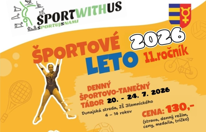 Športové leto 2026 s Klubom akrobatického rokenrolu Športujsnami v Dunajskej Strede
