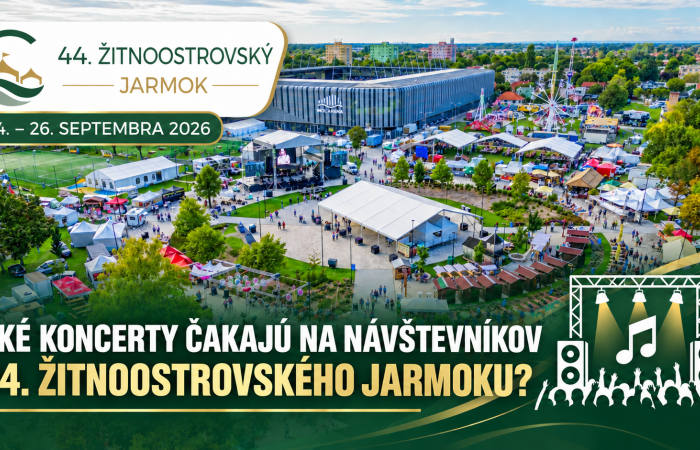Jarmočné informácie: Aké koncerty čakajú návštevníkov 44. Žitnoostrovského jarmoku?