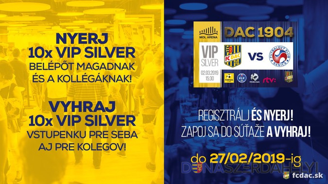 Súťaž o VIP Silver vstupenky na súboj so Senicou!