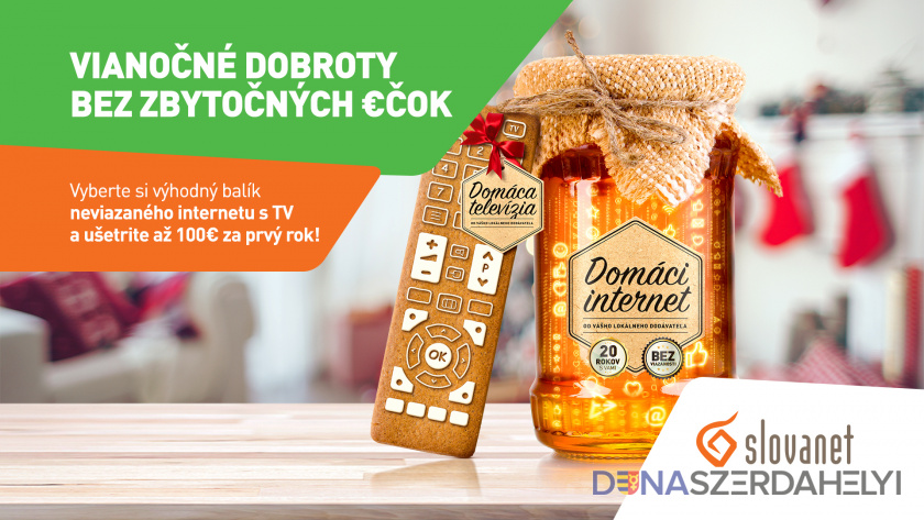 Mnohé skvelé programy neviazaného internetu od Slovanetu sú v novej akcii výrazne lacnejšie až na celý prvý rok. Zistite ako ušetriť 100 € za internet!