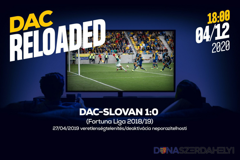 Link na sledovanie zápasu DAC-Slovan (1:0) z jari 2019