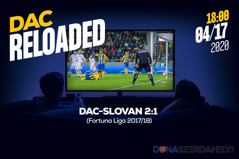 Link na sledovanie zápasu DAC-Slovan (2:1) z jesene 2017